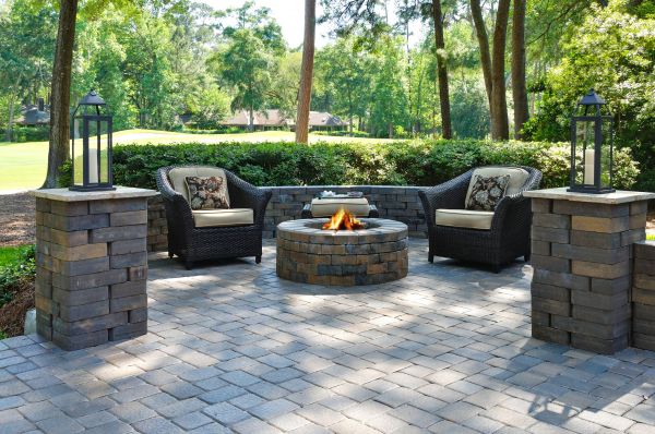 Fire Pit Installation in Milford