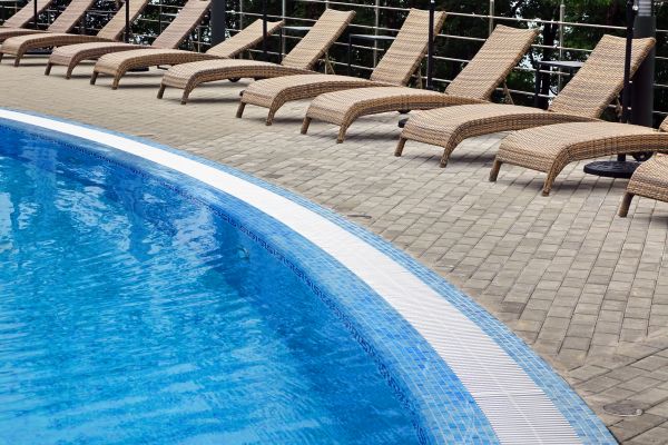 Cost of Poolside Hardscaping in Milford